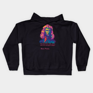 Isaac Newton Portrait Kids Hoodie